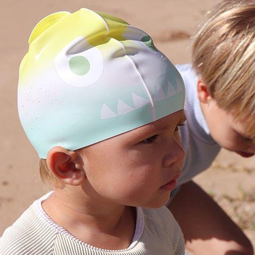 SUNNYLiFE Kids Swimming Cap Salty the Shark Multi