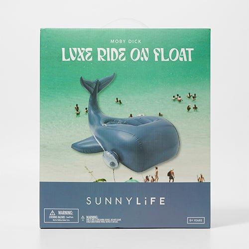 SUNNYLiFE Luxe Ride-On Float Moby Dick Navy