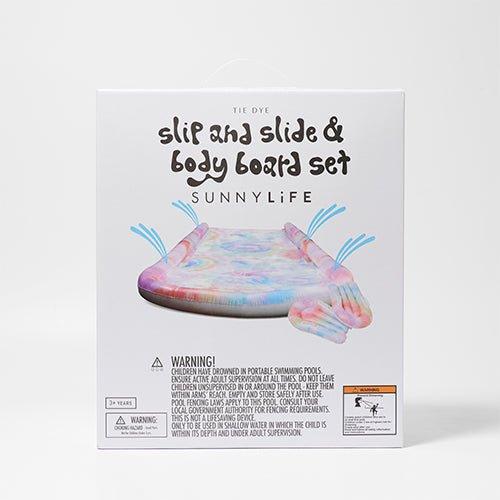 SUNNYLiFE Slip, Slide and Boogie Board Set Tie Dye Tie Dye