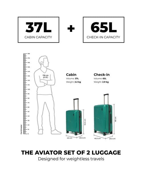 The Aviator Set of 2 Luggage