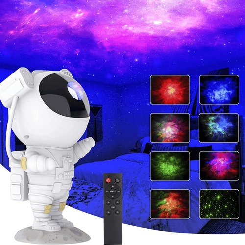 Astronaut Galaxy Projector Rechargeable Lamp with Remote Control