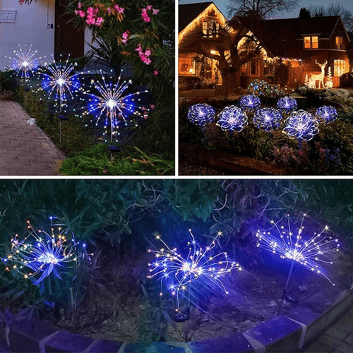 Outdoor LED Solar Firework Fairy Light | Multi (Pack of 1)