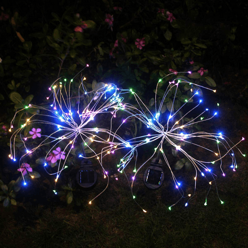 Outdoor LED Solar Firework Fairy Light | Multi (Pack of 1)