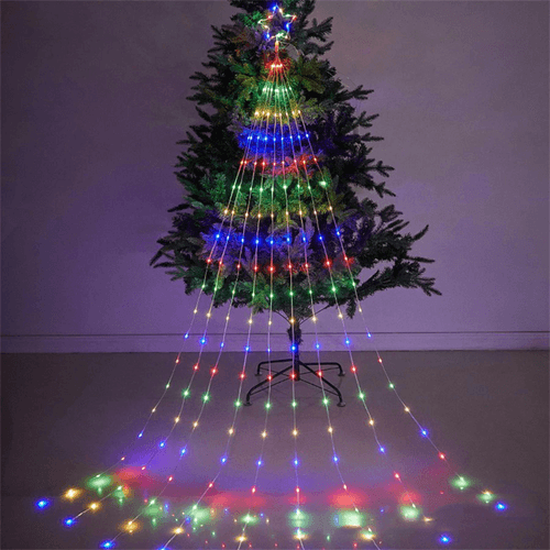 Star with 9 String Lights Christmas Tree Decoration | Multi LED