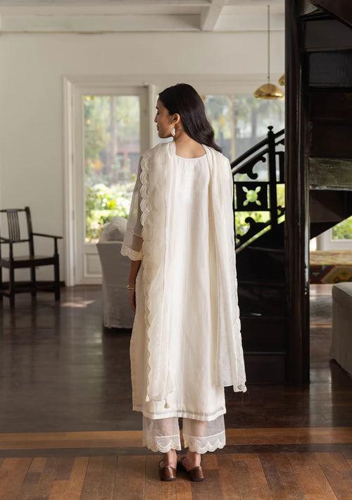 PEARL EMBROIDERED KURTA SET