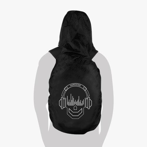 RAIN COVER with Hoodie Skull Black