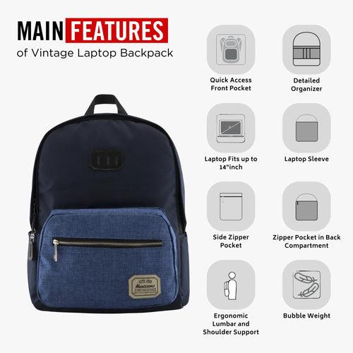 ELEMENT	- Vintage Casual Laptop Backpack