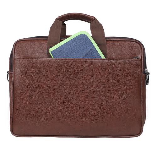 RENDITION - 12L Vegan Leather Laptop Messenger Bag(15.6)