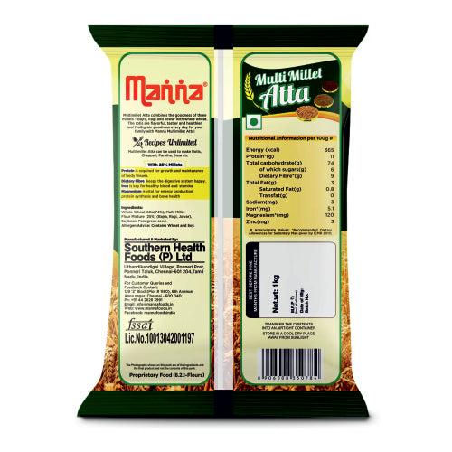 Multi Millet Atta - 25% millets I Diabetic friendly I Low GI I High protein & Fiber - 2kg