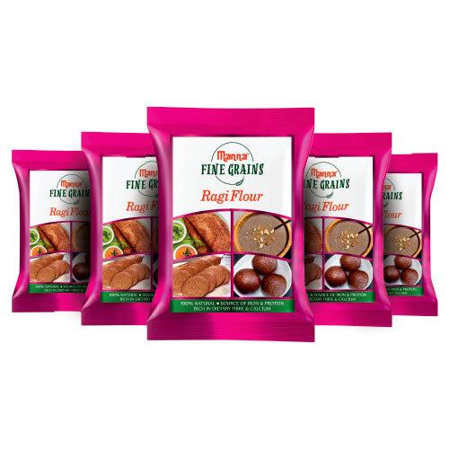 Ragi Flour - 100% Natural- Rich in Dietary fibre & Calcium