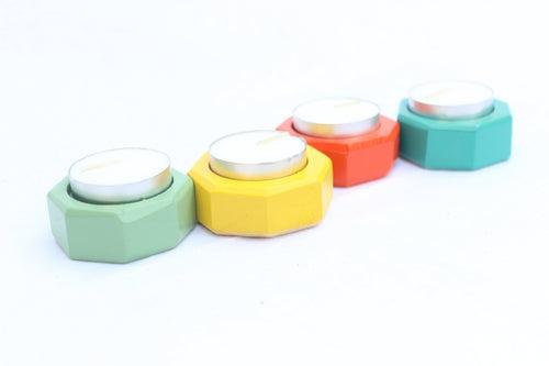 IVEI Tealight Candles Hexagon -  Set of 4