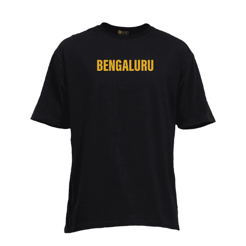 Bengaluru Front and Back Print Oversized TShirt |Text Oversized TShirt