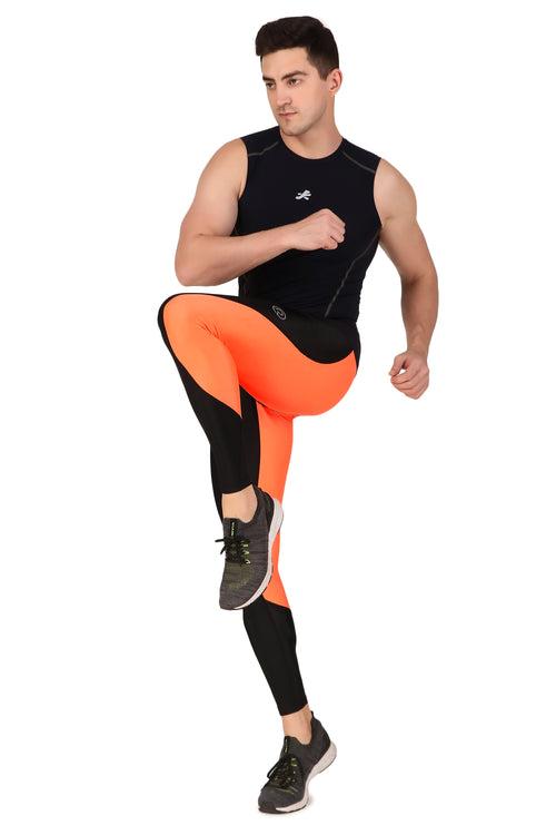 Recharge DC Polyester Compression Pant (Orange)