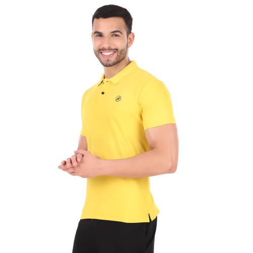 HC Quick Dry Polo Collar Tshirt For Men (Yellow)