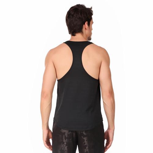 Gym Stringer For Men (Black)