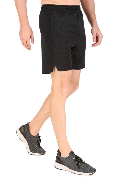 Men's Performance Shorts With Zip Pockets (Arrow Black)