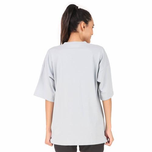 Cotton Oversize Tshirt For Women (Sky)