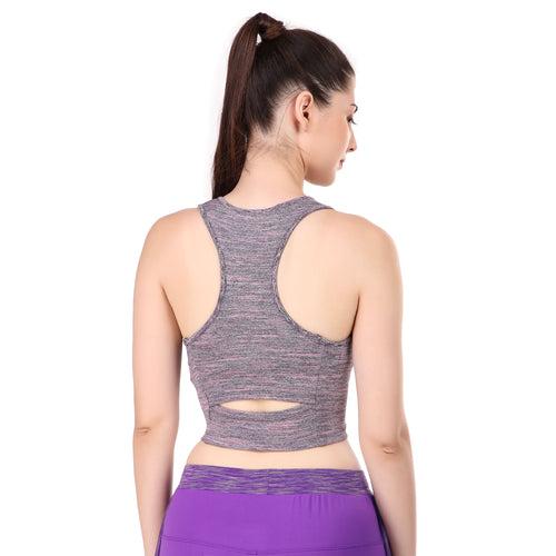 Performance Sports Bra (Pink Melange)