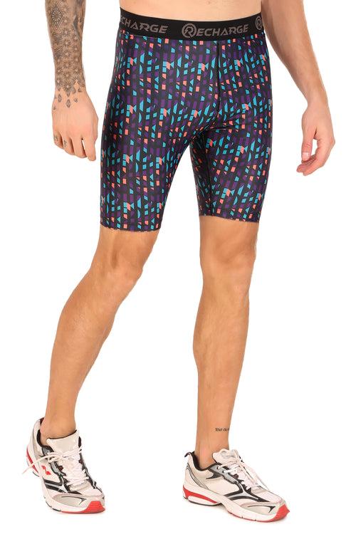 Men's Polyester Compression Shorts (Multimatrix)