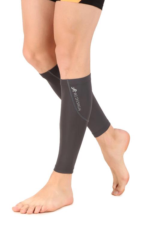 Nylon Compression Calf Sleeves (Dark Grey)