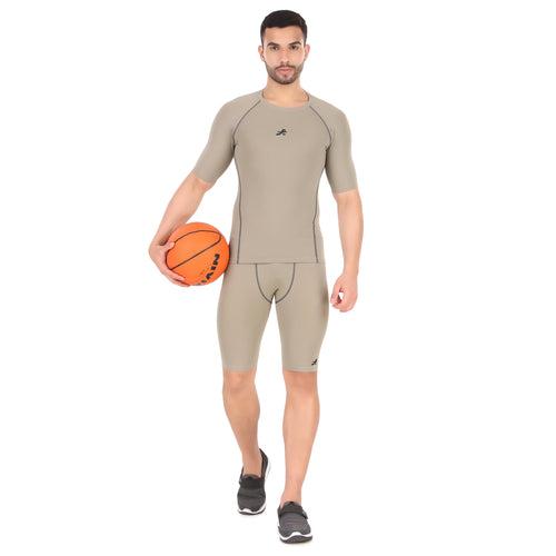 Men's Nylon Compression Shorts and Half Tights (Pista)
