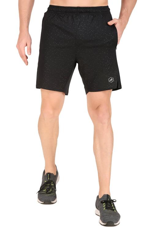 Men's Performance Shorts With Zip Pockets (Arrow Black)