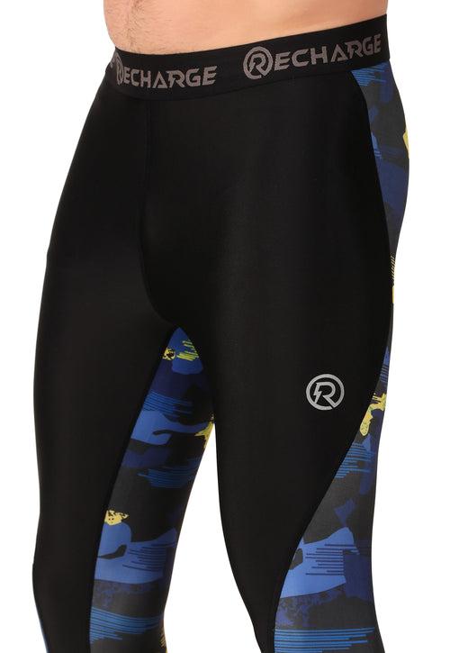 Recharge DC Polyester Compression Pant (Blue Camo)