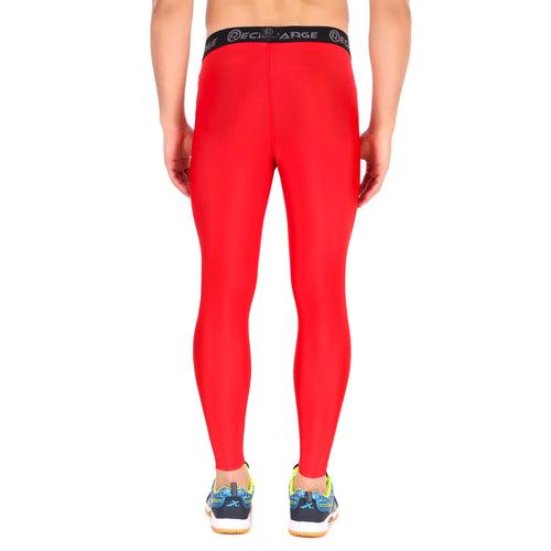 Recharge Polyester Compression Pant (Red)