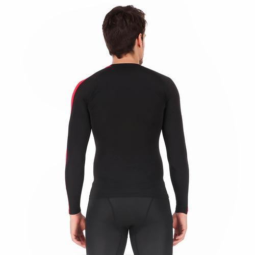 ReDesign Nylon Compression Top Full Sleeve (BLACK/RED)