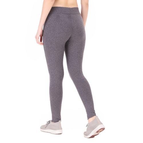 Color-block Legging/Tights For Women (Grey Melange)