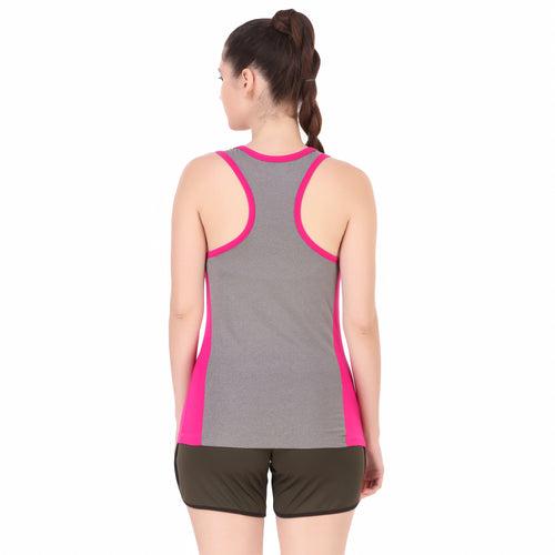 T-Back Sleeveless Tshirt For Women (Pink)