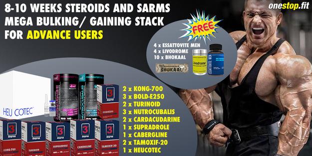 8-10weeks Steroids and SARMs Mega Bulking/ Gaining Stcak for ADVANCE users