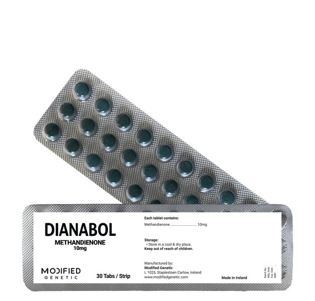 MODIFIED GENETIC DIANABOL : Classic steroid for powerful gaining and Bulking. 30 tab Strip