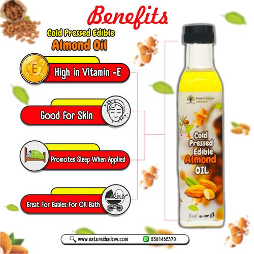 Cold Pressed Edible Grade Almond Oil (For Both Internal And External Purposes)