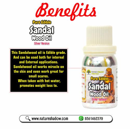 5 ML - Edible Grade Sandalwood Oil - Silver Version