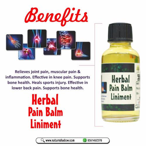 Herbal Liniment Oil For Body Pain, Nose Block And Muscles Pain - 30 ML Pack