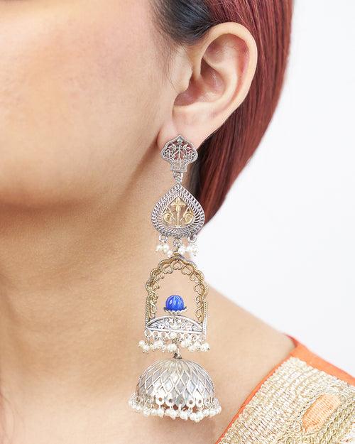 LEELA Layered Unique Jhumkas