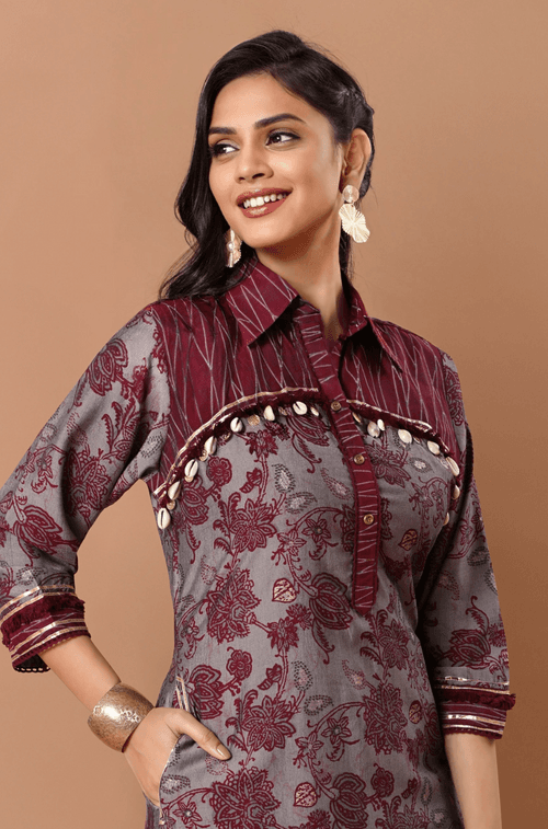 Oye Pathani - Pathani Set with Gota Patti and Coin Details