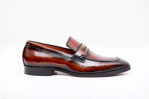 BROWN BRUSHOFF PENNY LOAFER