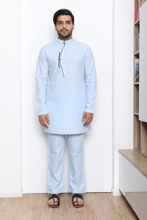 FROZEN BLUE KURTA SET