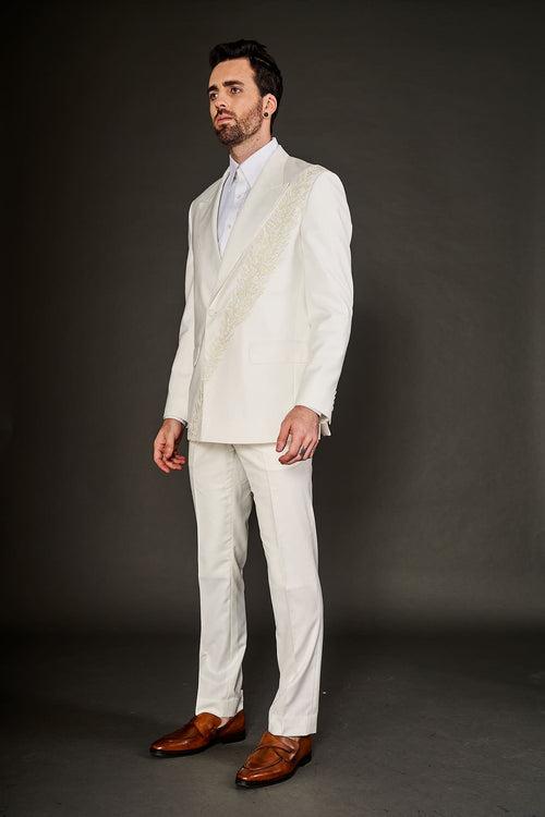 IVORY EMBROIDERED SUIT