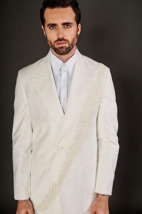 IVORY EMBROIDERED SUIT