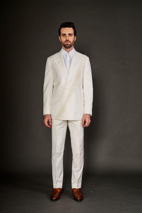 IVORY EMBROIDERED SUIT