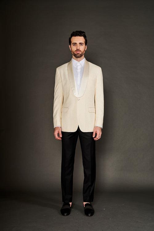 IVORY TUXEDO SUIT