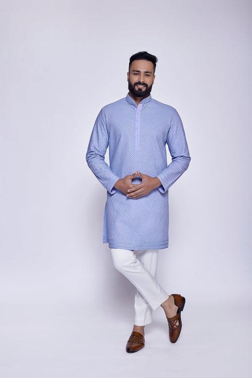 LAVENDER EMBROIDERED KURTA