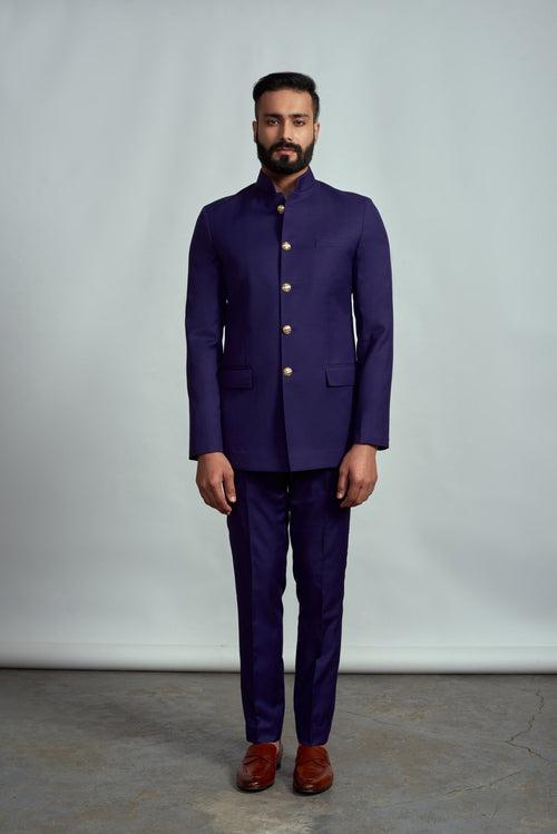 PURPLE CLASSIC BANDGALA SUIT