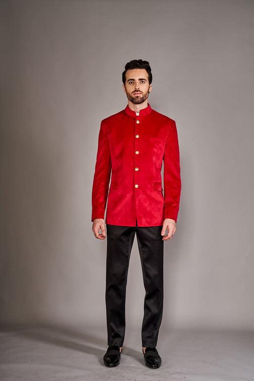 RED BANDGALA JACKET