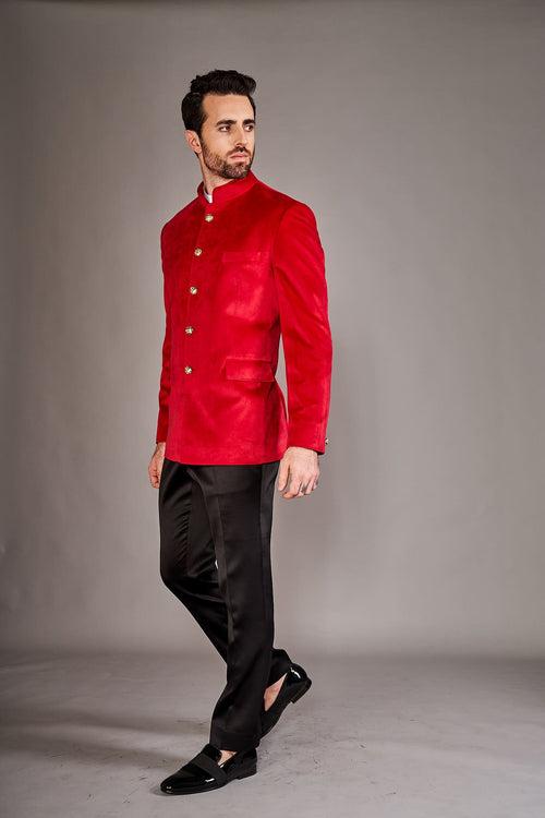 RED BANDGALA JACKET