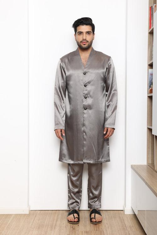 SLATE GREY KURTA SET