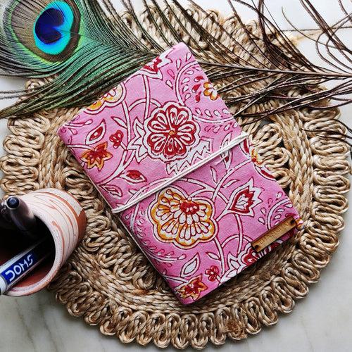 Floral pink journal (small)